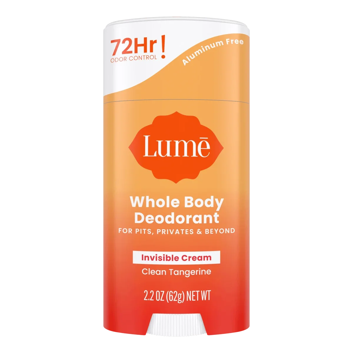 Clean Tangerine Whole Body Cream Stick Deodorant by Lume