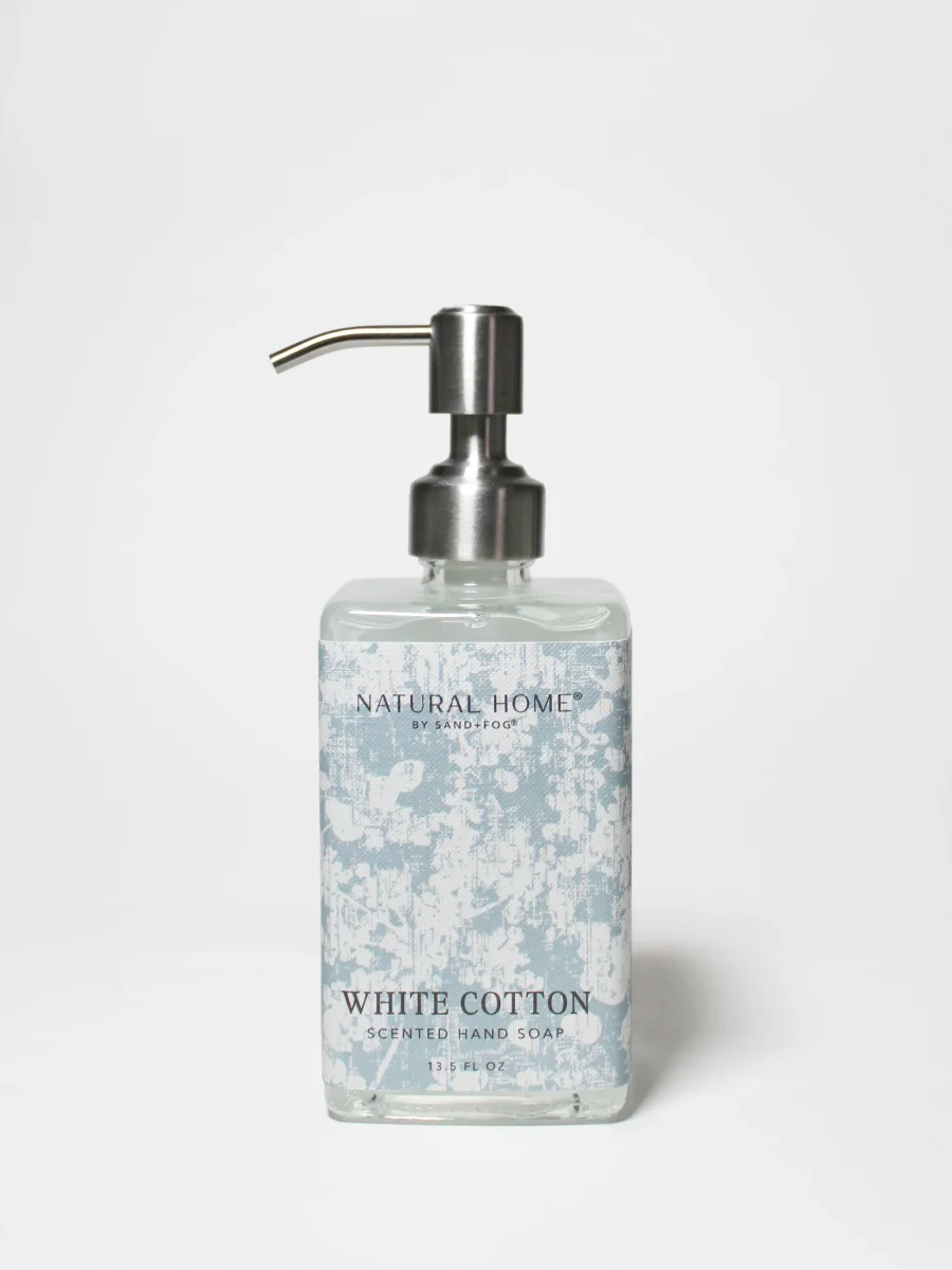White Cotton Liquid Hand Soap by Sand + Fog