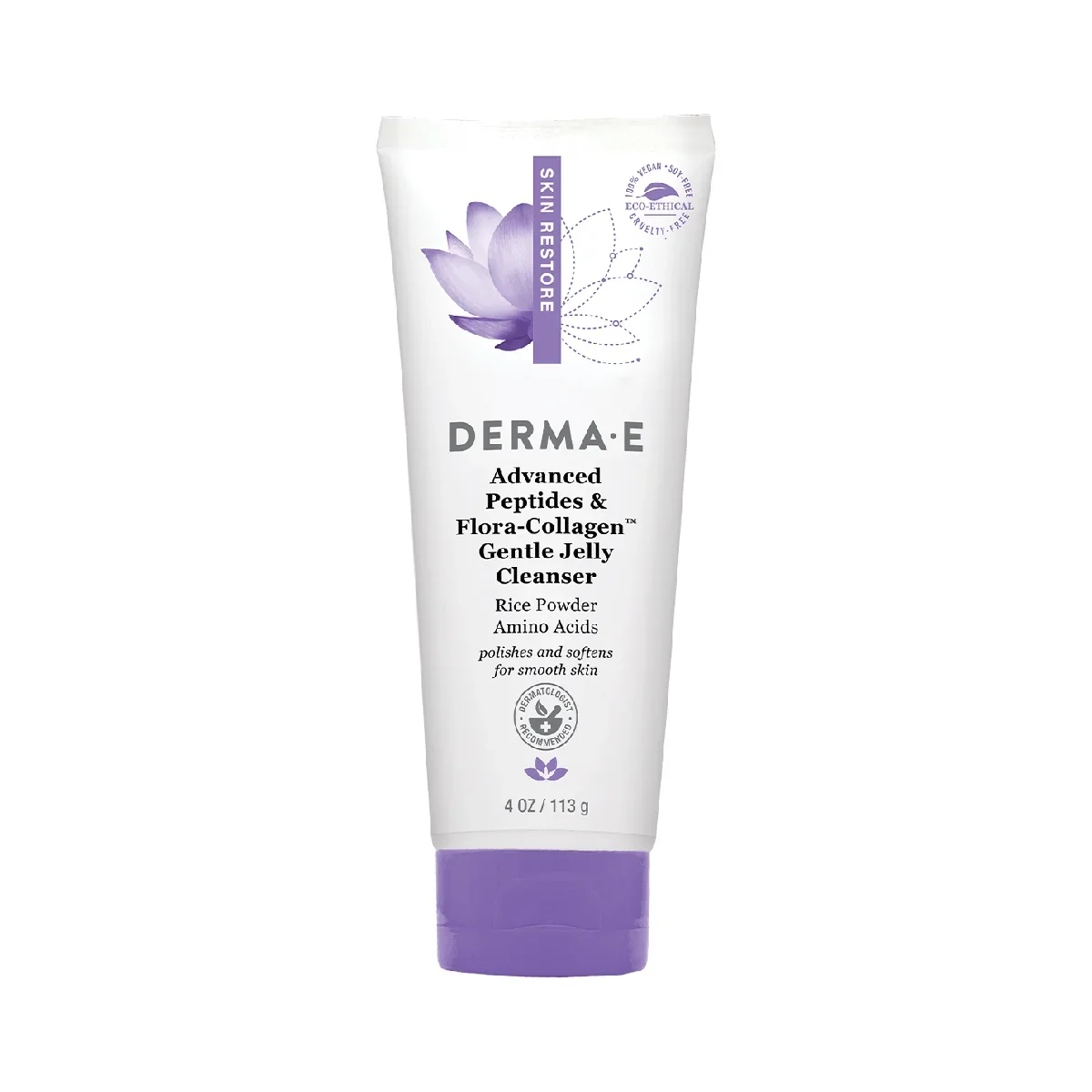 Advanced Peptides & Flora-Collagen™ Gentle Jelly Cleanser by DERMA E