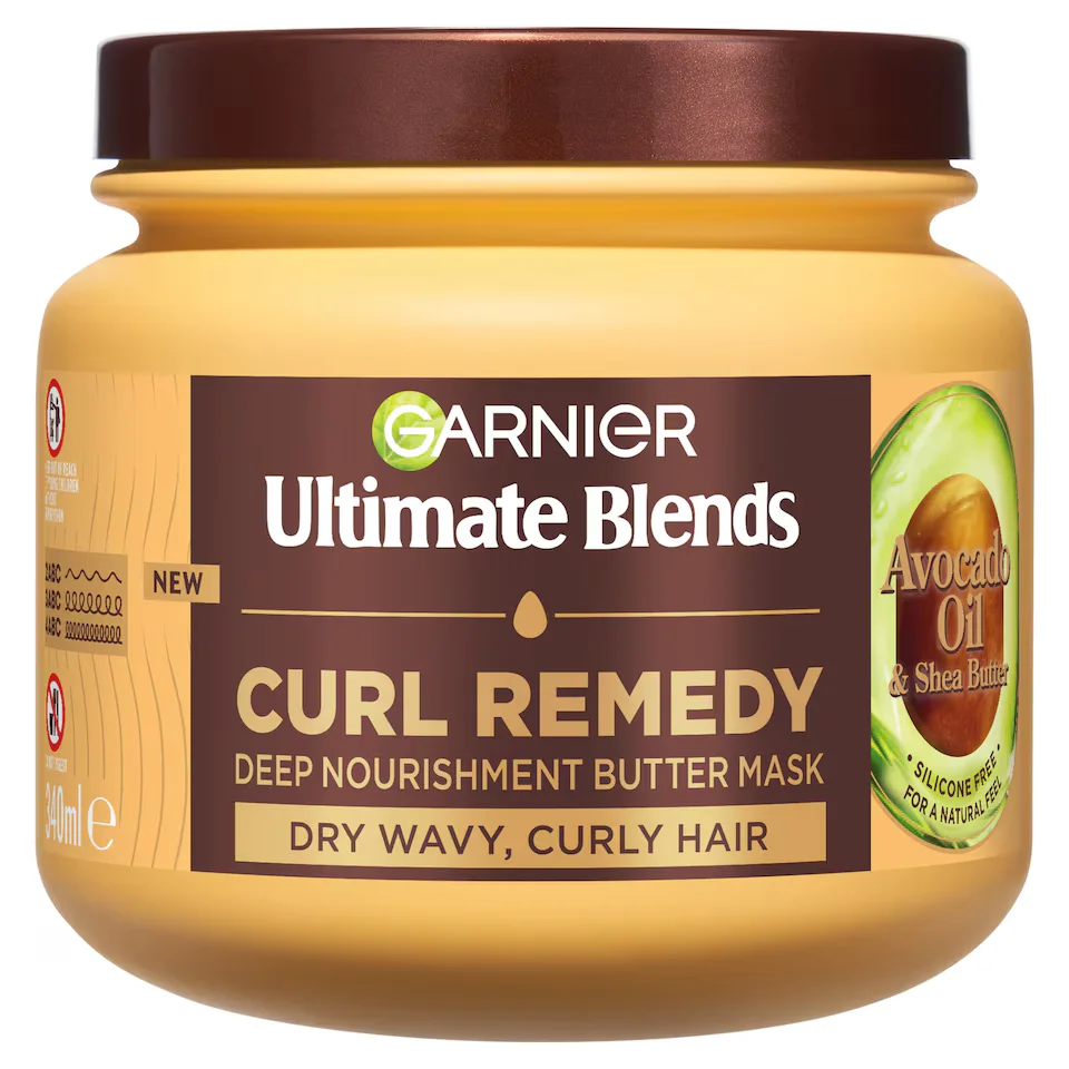 Ultimate Blends Curl Remedy Avocado Oil & Shea Butter Deep Nourishment Butter Mask by Garnier