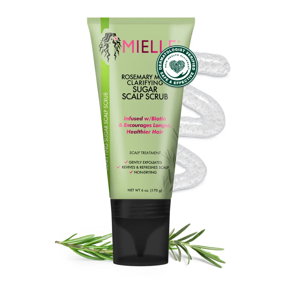 Rosemary Mint Clarifying Sugar Scalp Scrub by Mielle Organics