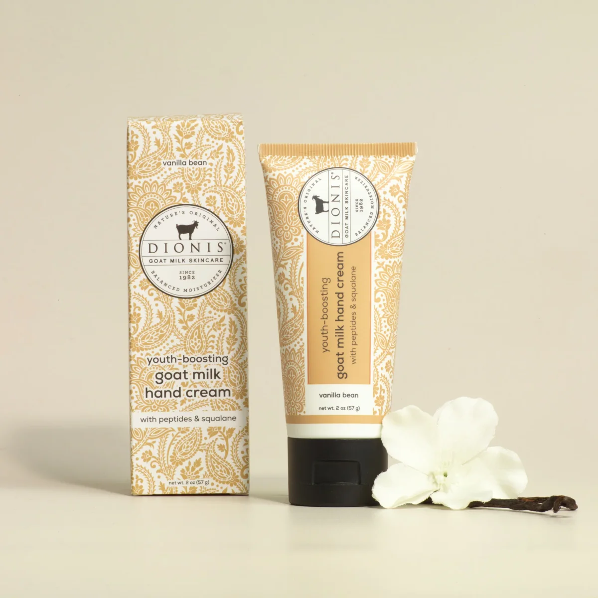 Vanilla Bean Youth-Boosting Goat Milk Hand Cream by Dionis