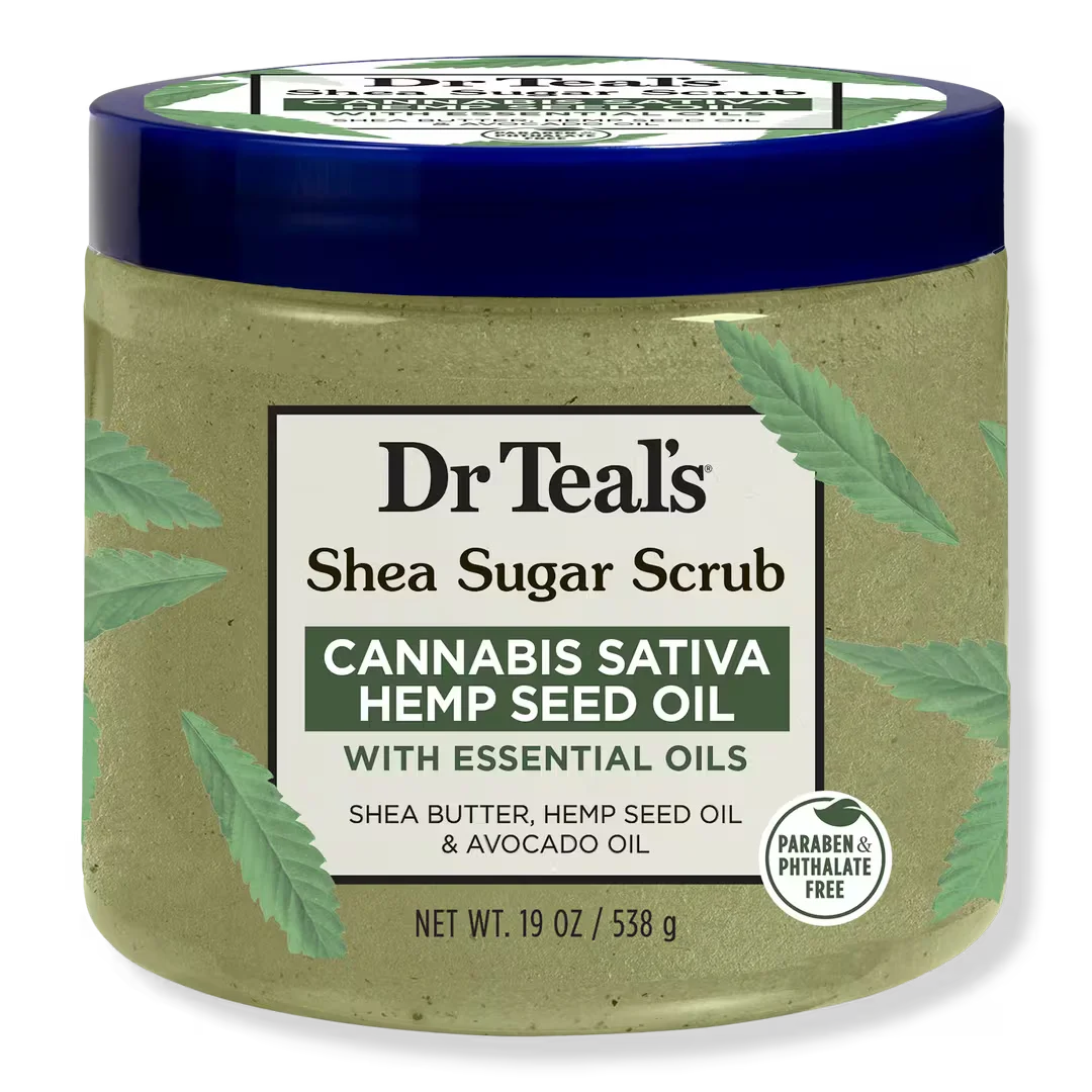 Shea Sugar Scrub with Cannabis Sativa Hemp Seed Oil & Essential Oils by Dr Teal's