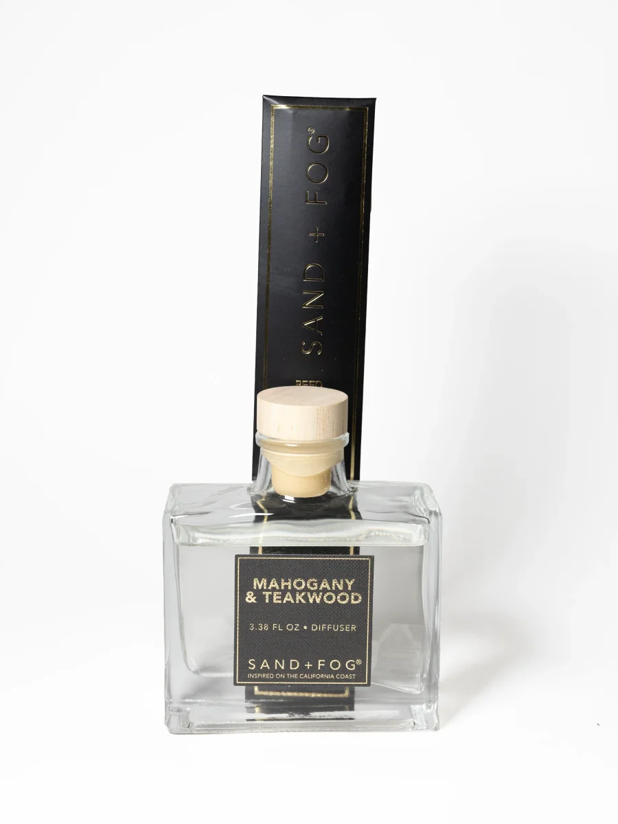 Mahogany & Teakwood Reed Diffuser by Sand + Fog