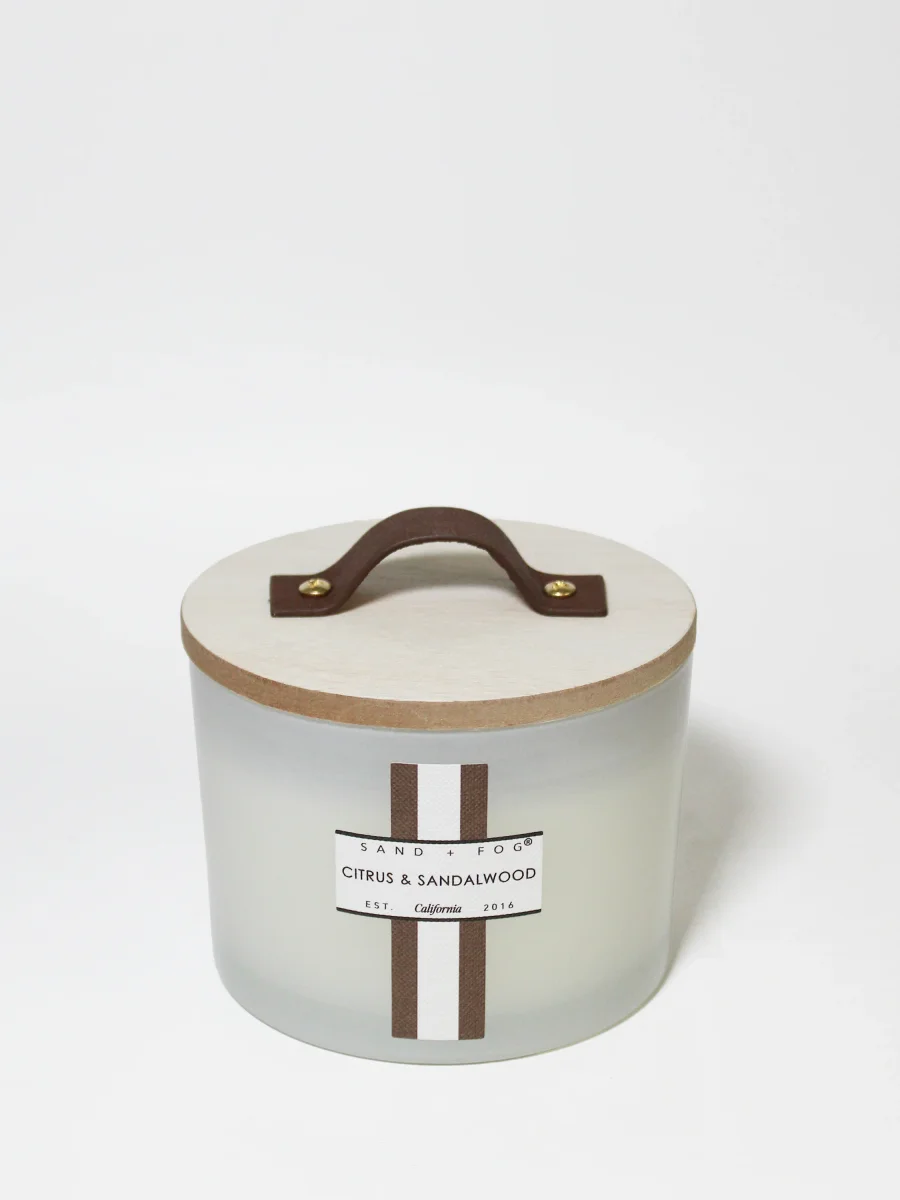 Citrus & Sandalwood Candle by Sand + Fog