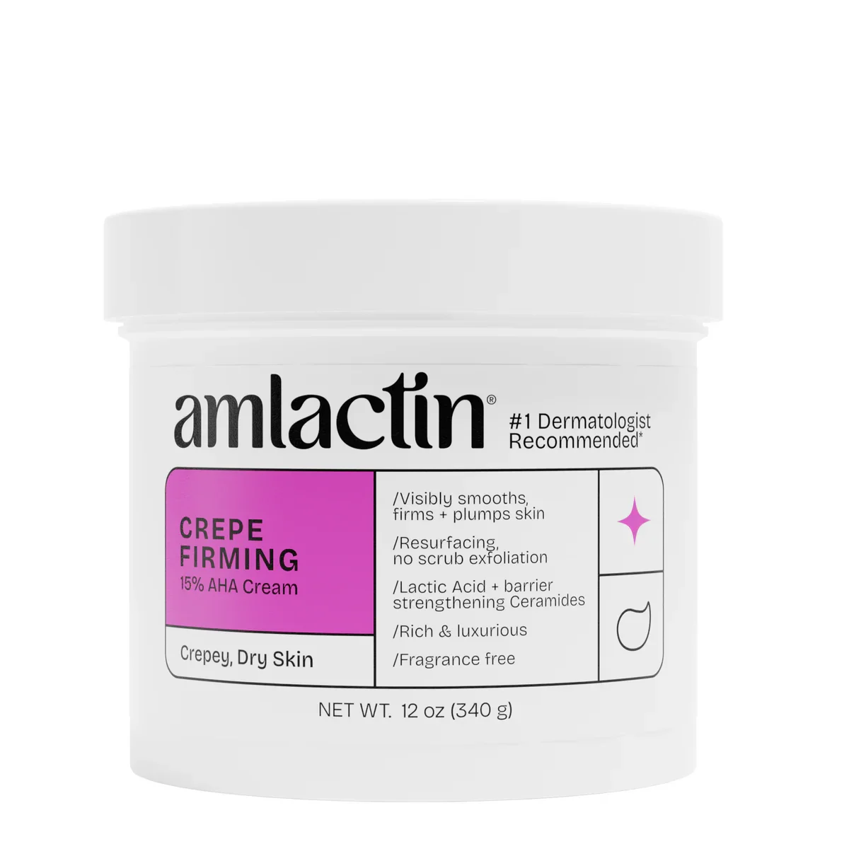 Crepe Firming Cream with 15% Lactic Acid AHA by AmLactin