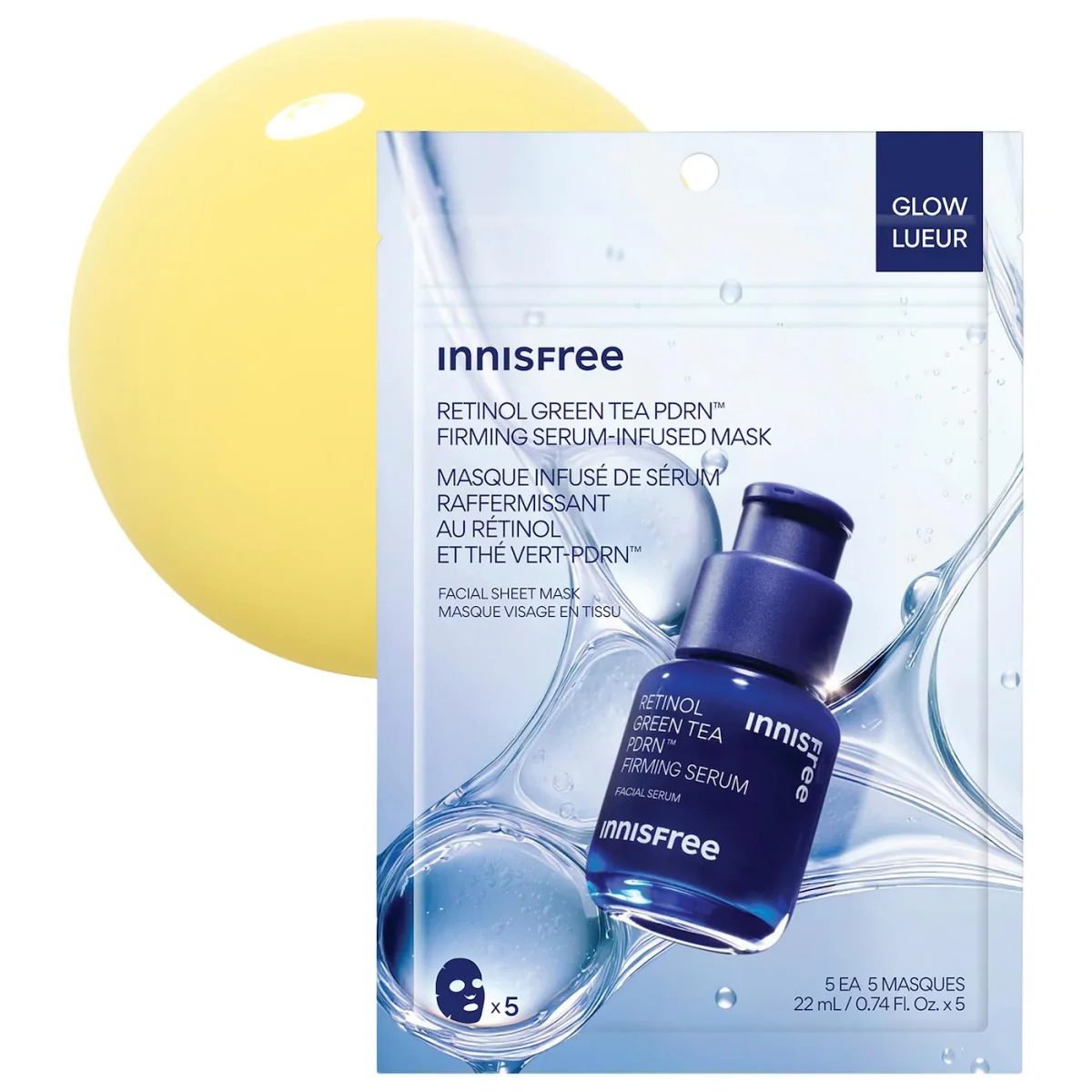Retinol Green Tea PDRN™ Firming Serum-Infused Mask by innisfree