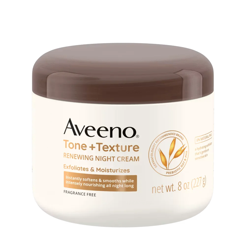 Tone + Texture Gentle Renewing Night Cream by Aveeno