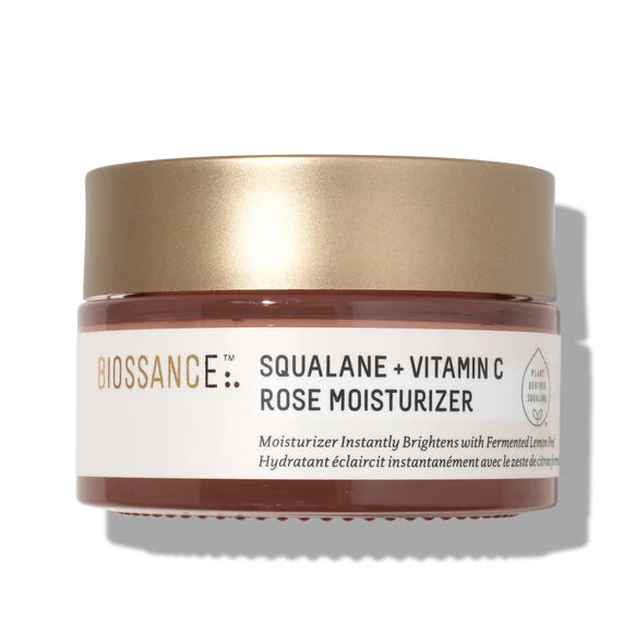 Squalane + Vitamin C Rose Moisturiser by Biossance