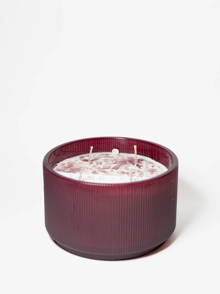 Cranberry Evergreen Candle by Sand + Fog