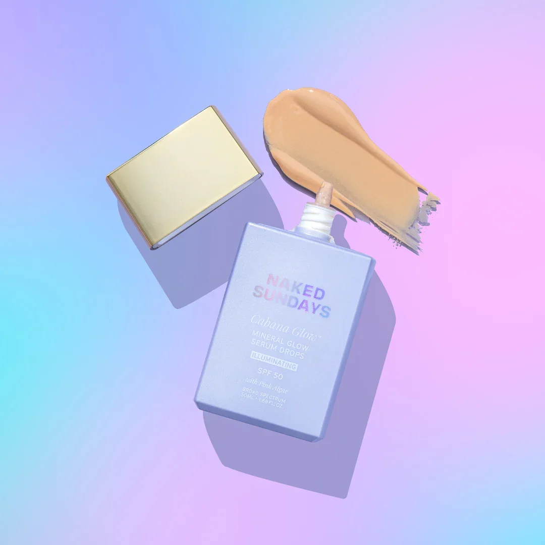 CabanaGlow™ SPF50 Mineral Glow Serum Drops by Naked Sundays