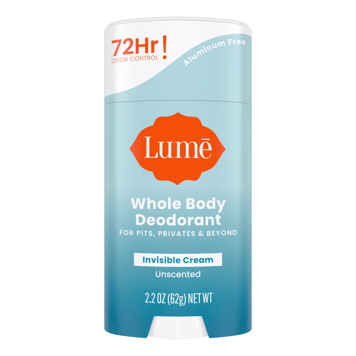 Unscented Whole Body Cream Stick Deodorant by Lume