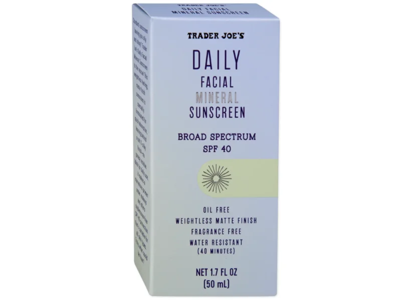 Daily Facial Mineral Sunscreen SPF 40 by Trader Joe's