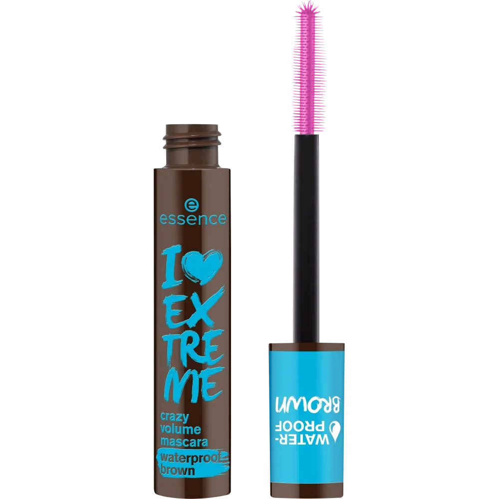 I Love Extreme Brown Crazy Volume Mascara Waterproof by essence