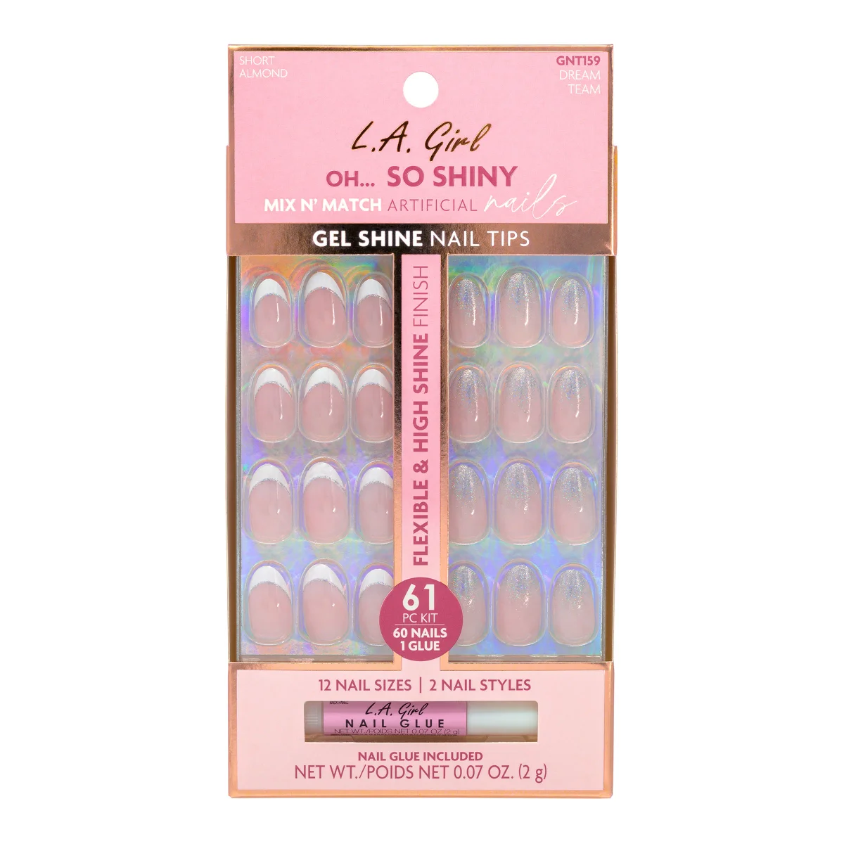 Oh So Shiny Mix N’ Match Artificial Nails by L.A. Girl