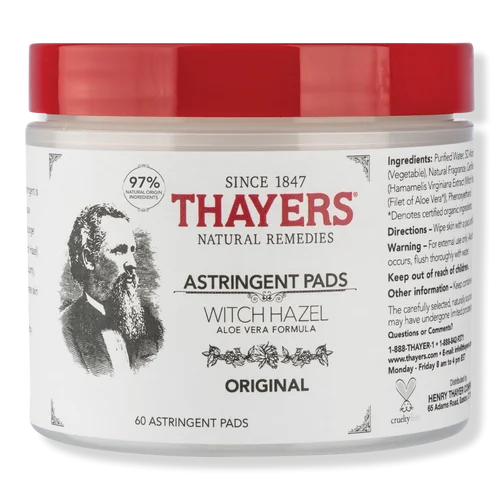 Original Witch Hazel Astringent Pads by Thayers