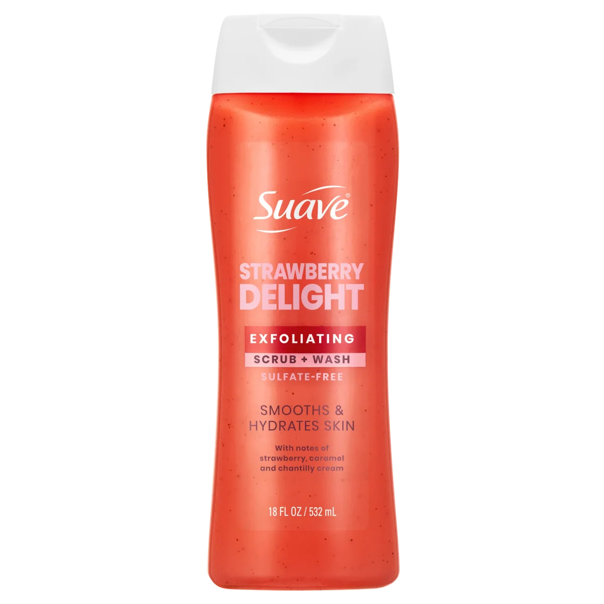 Strawberry Delight Exfoliating Body Wash & Scrub by Suave