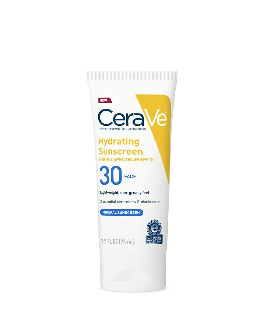 Hydrating Mineral Sunscreen SPF 30 Face Lotion by CeraVe