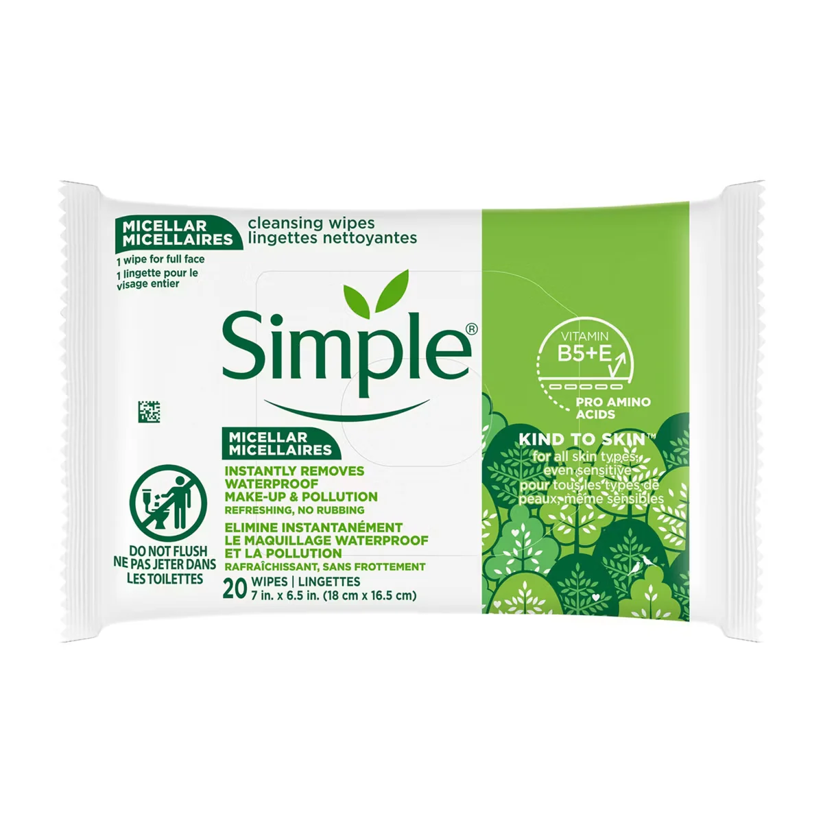 Micellar Cleansing Wipes by Simple