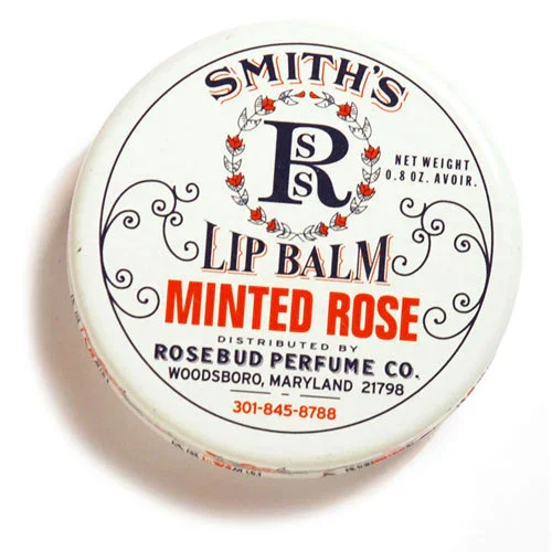 Smith's Minted Rose Lip Balm (Tin) by Rosebud Perfume Co.
