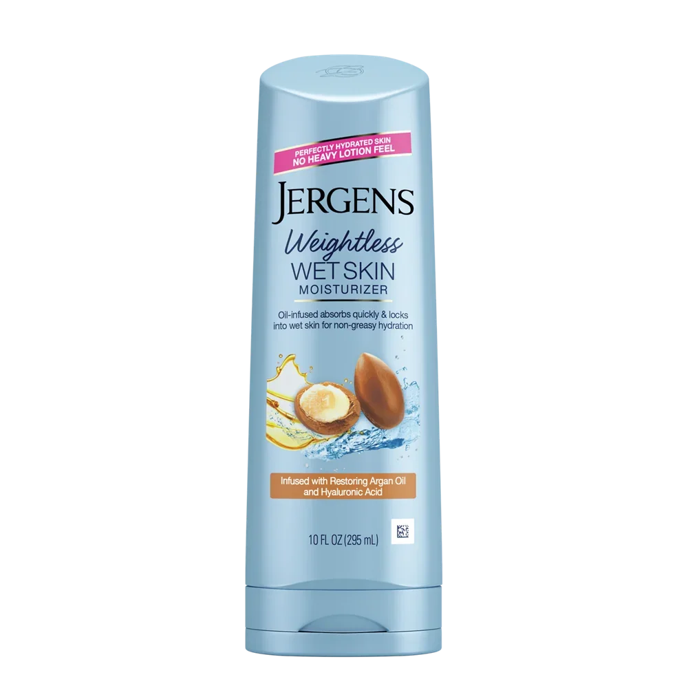 Weightless Argan Oil Wet Skin Moisturizer by Jergens