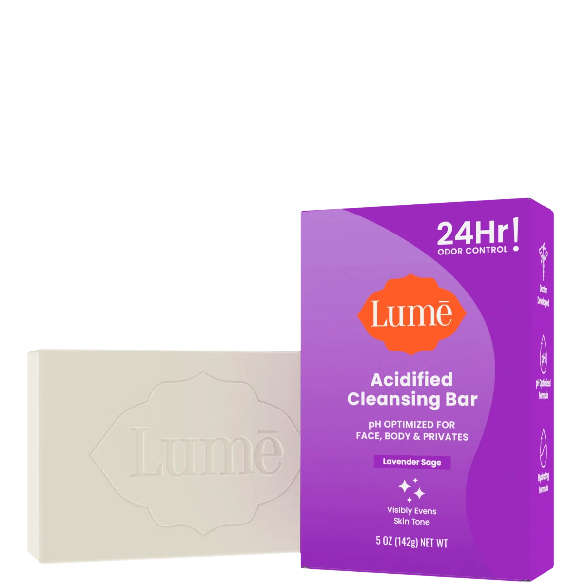 Lavender Sage Acidified Cleansing Bar by Lume