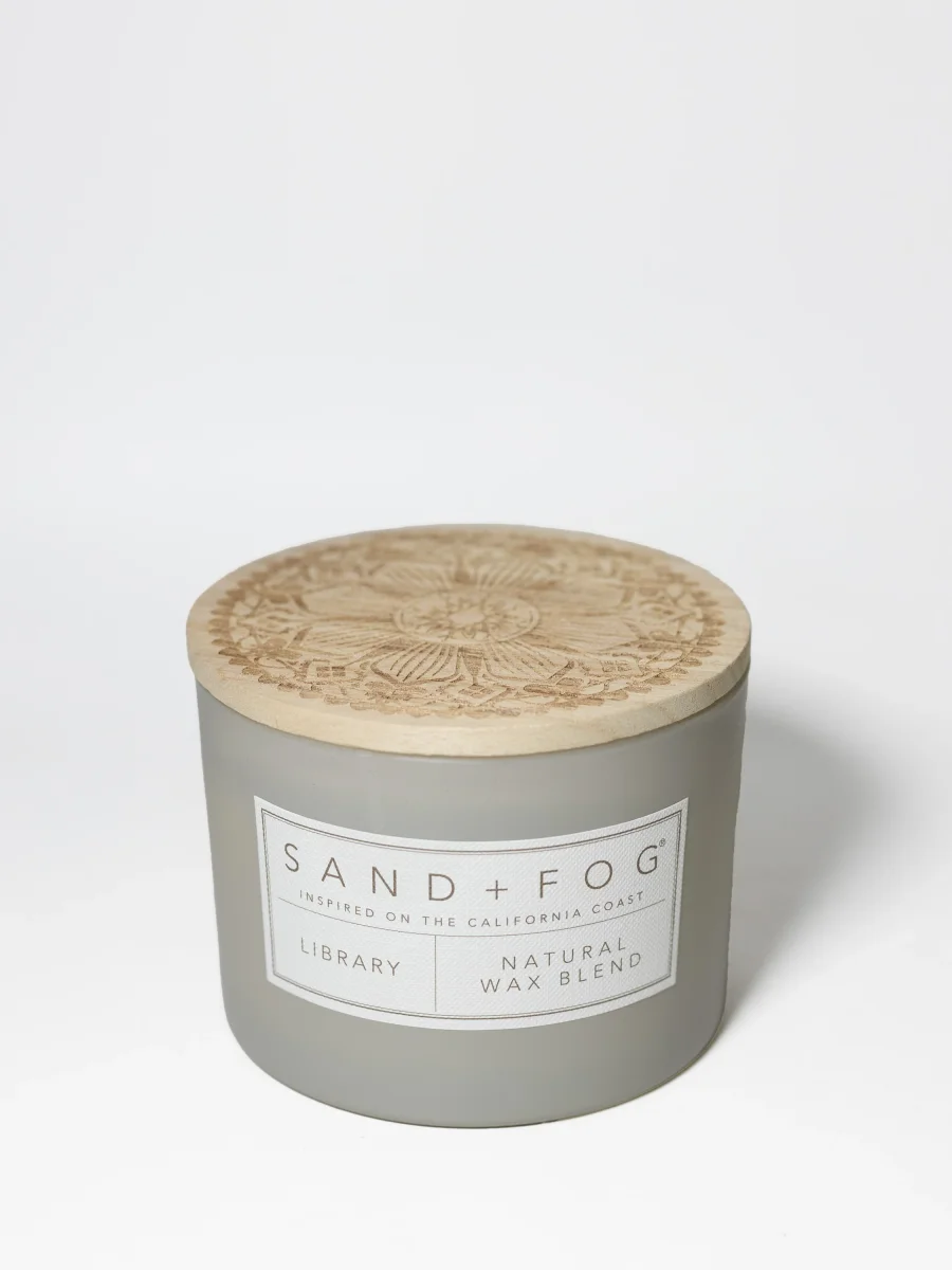 Library Candle by Sand + Fog