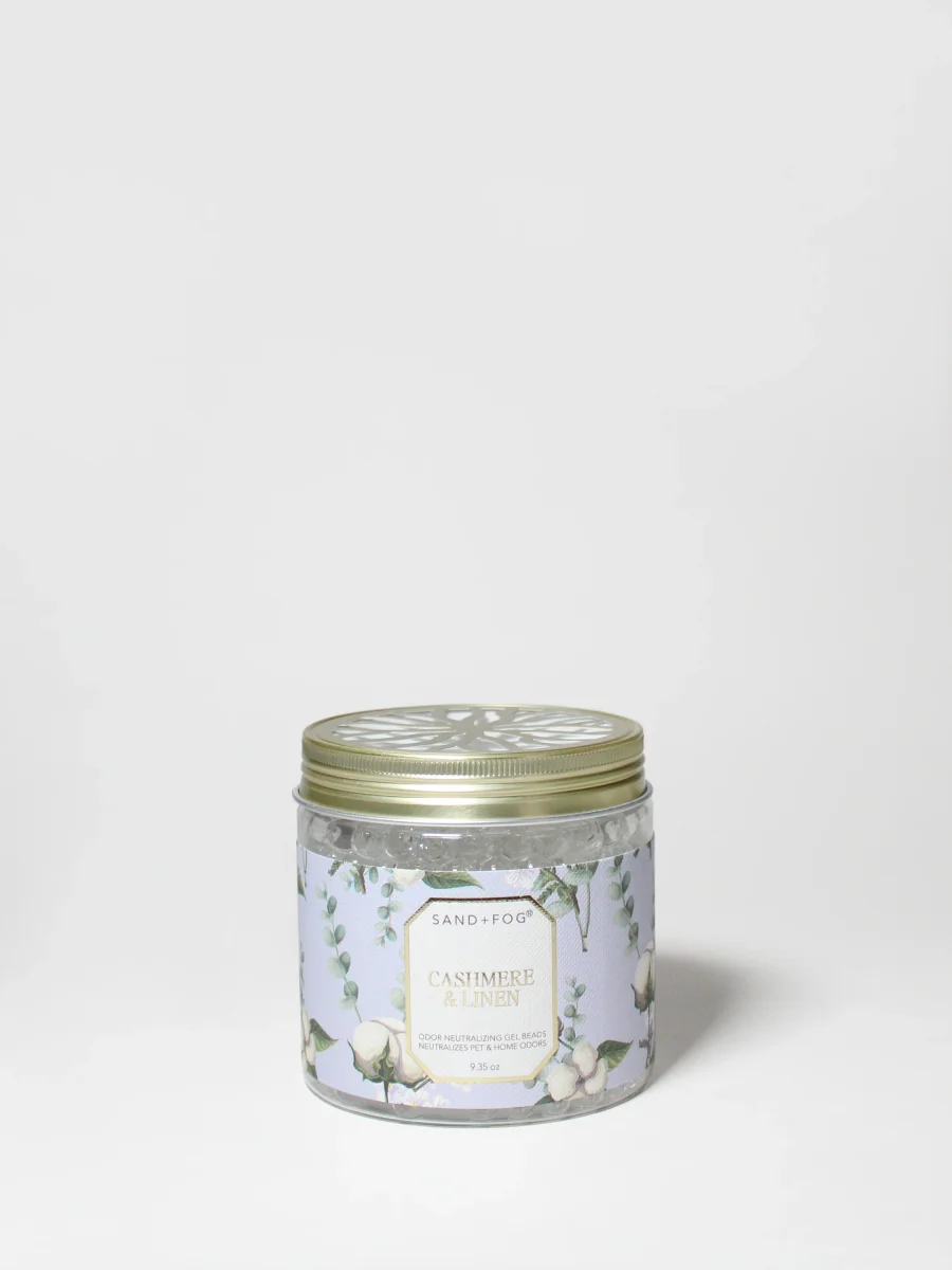 Cashmere & Linen Gel Scent Beads by Sand + Fog
