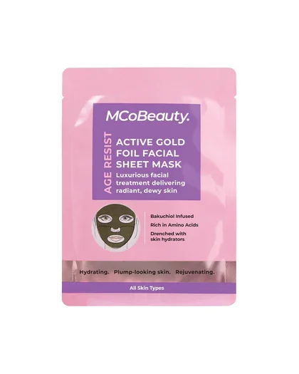 Active Gold Foil Facial Sheet Mask by MCoBeauty