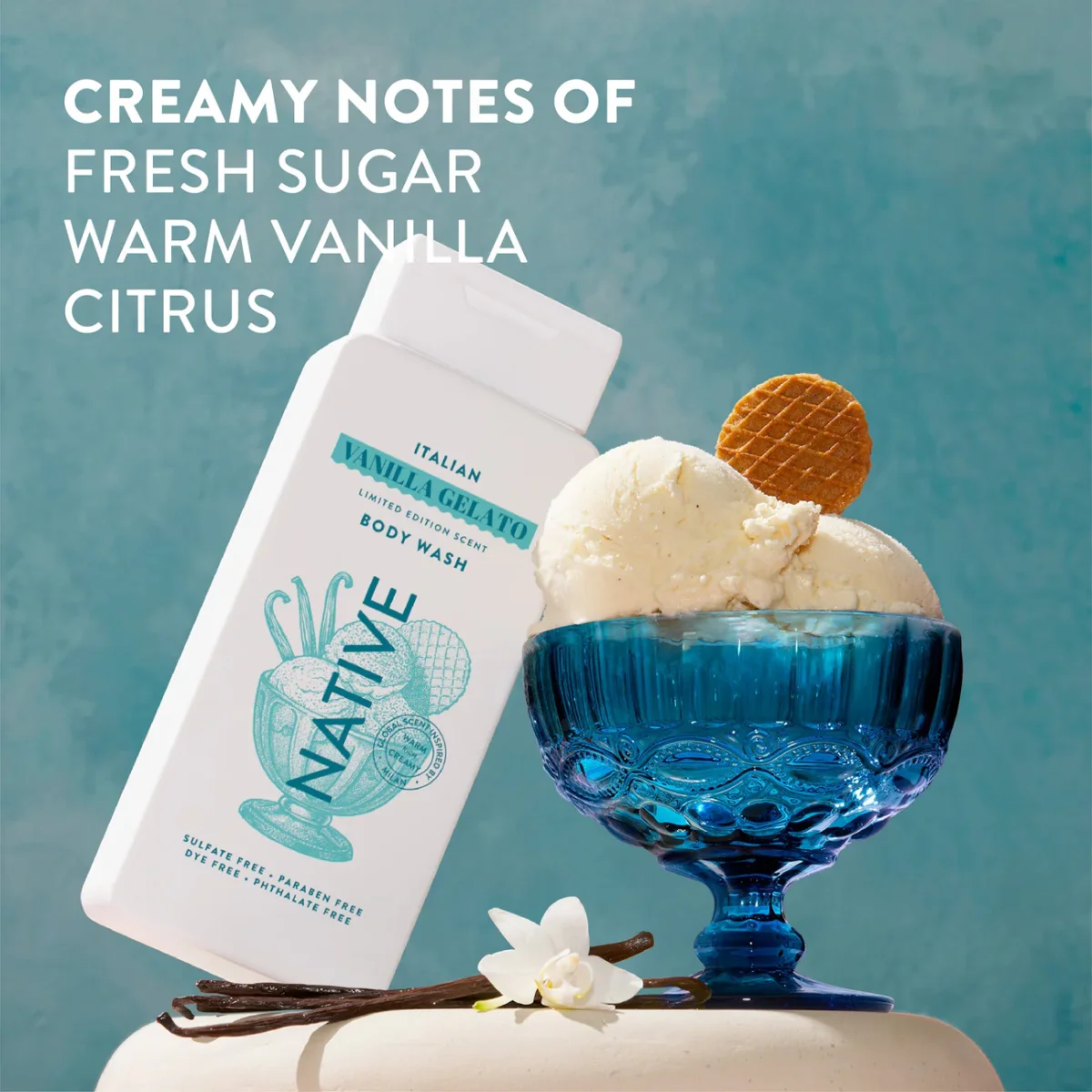 Italian Vanilla Gelato Body Wash by Native