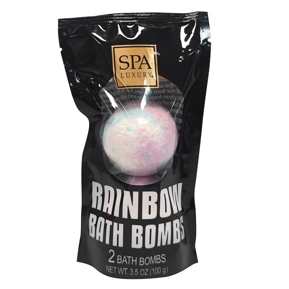 Rainbow Bath Bombs by Spa Luxury