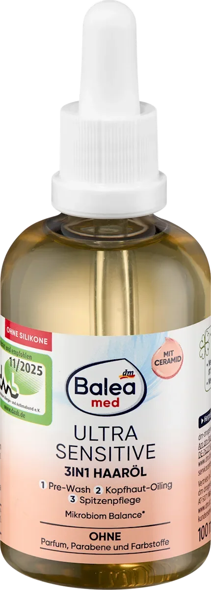 Ultra Sensitive 3-In-1 Hair Oil by Balea
