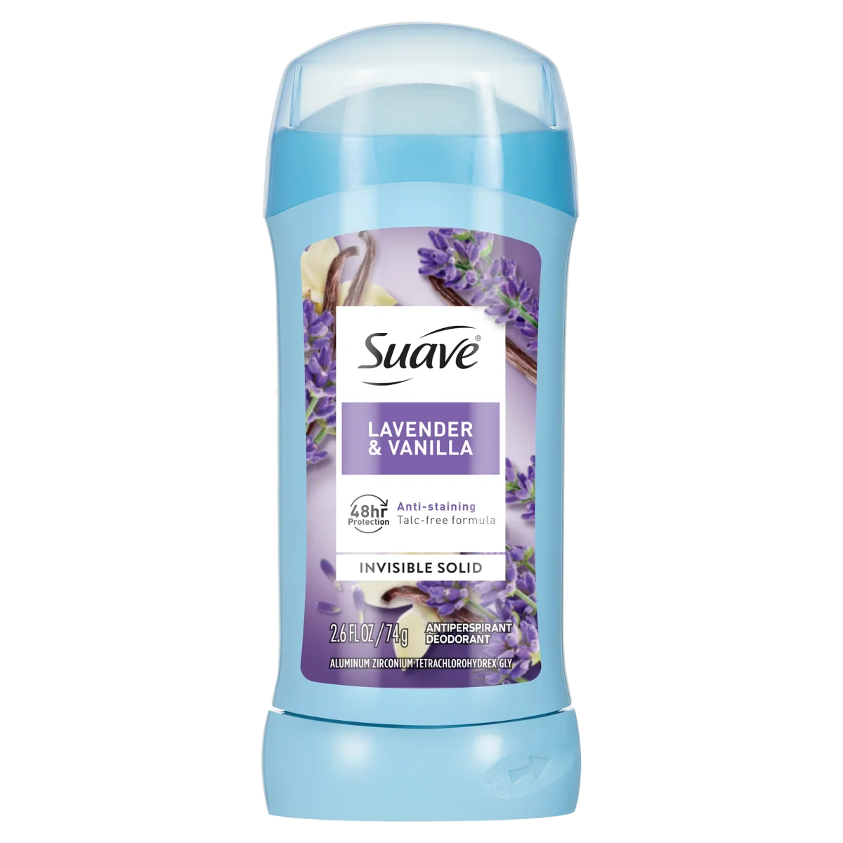 Lavender & Vanilla Invisible Solid Antiperspirant Deodorant Stick by Suave