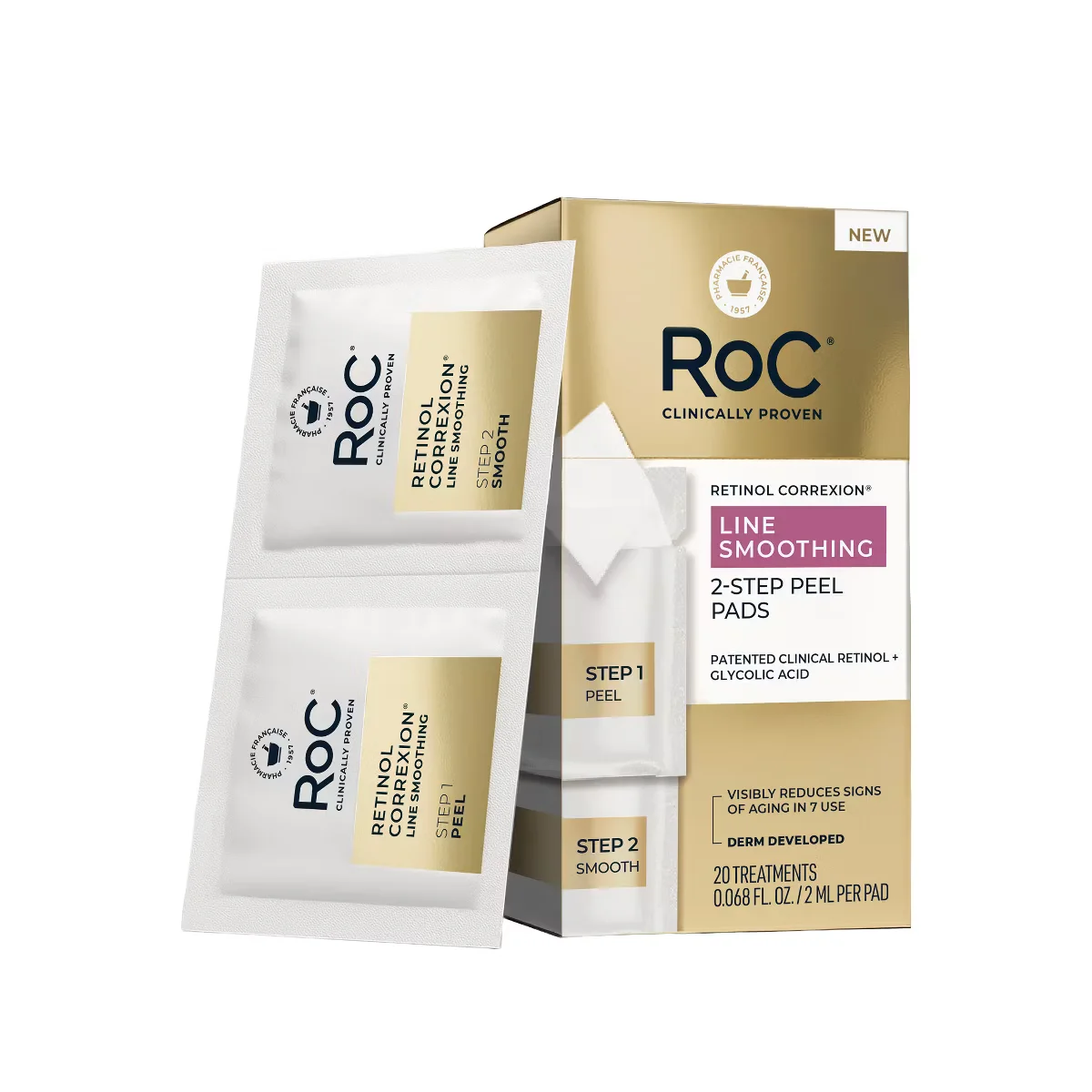 Retinol Correxion Line Smoothing Peel Pads by RoC