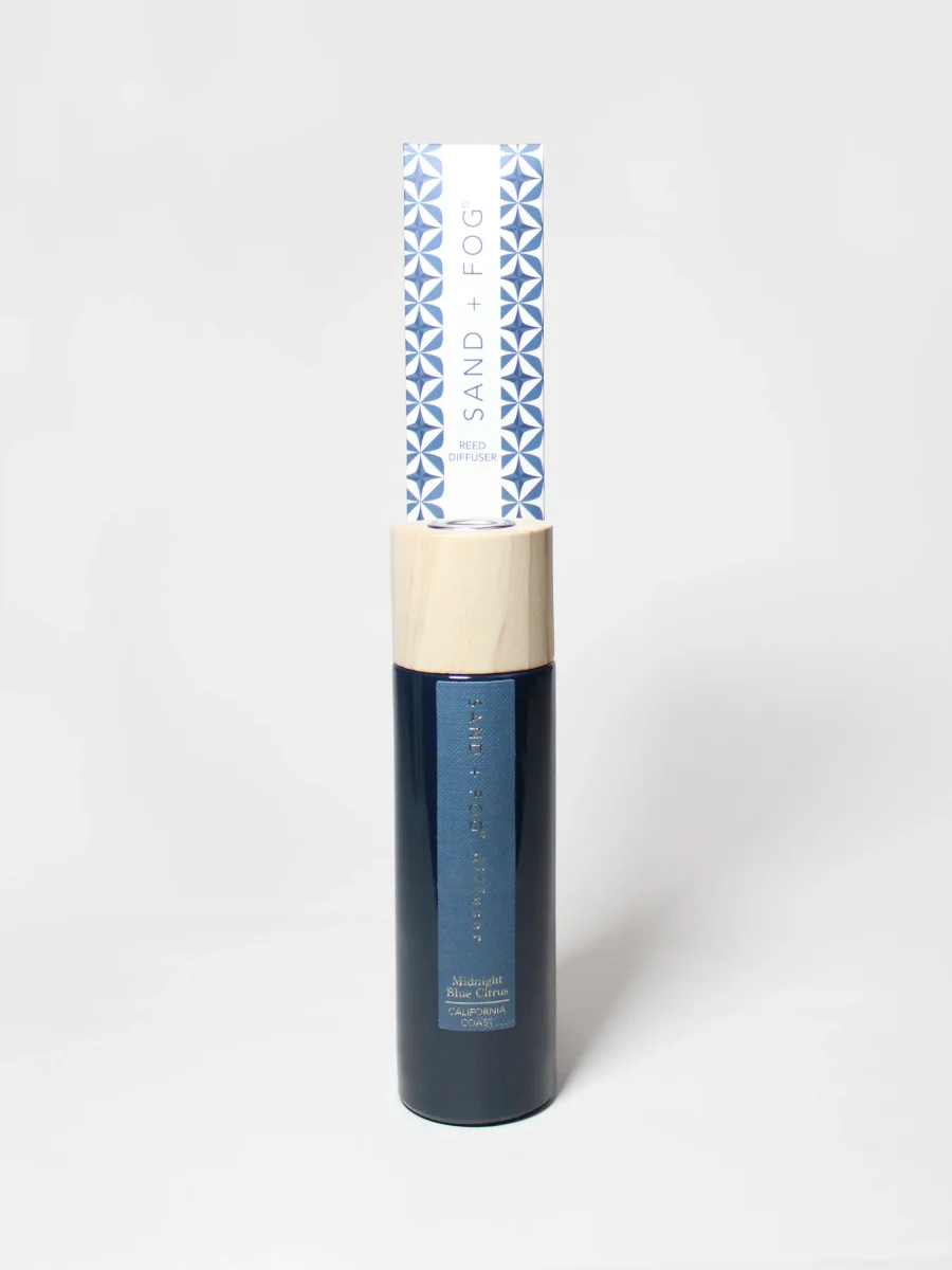 Midnight Blue Citrus Reed Diffuser by Sand + Fog