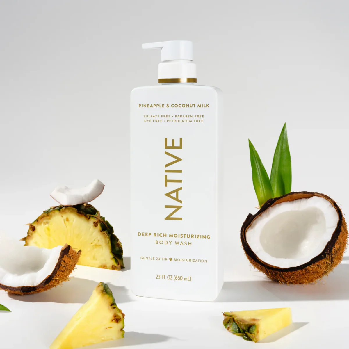 Pineapple & Coconut Milk Moisturizing Body Wash by Native