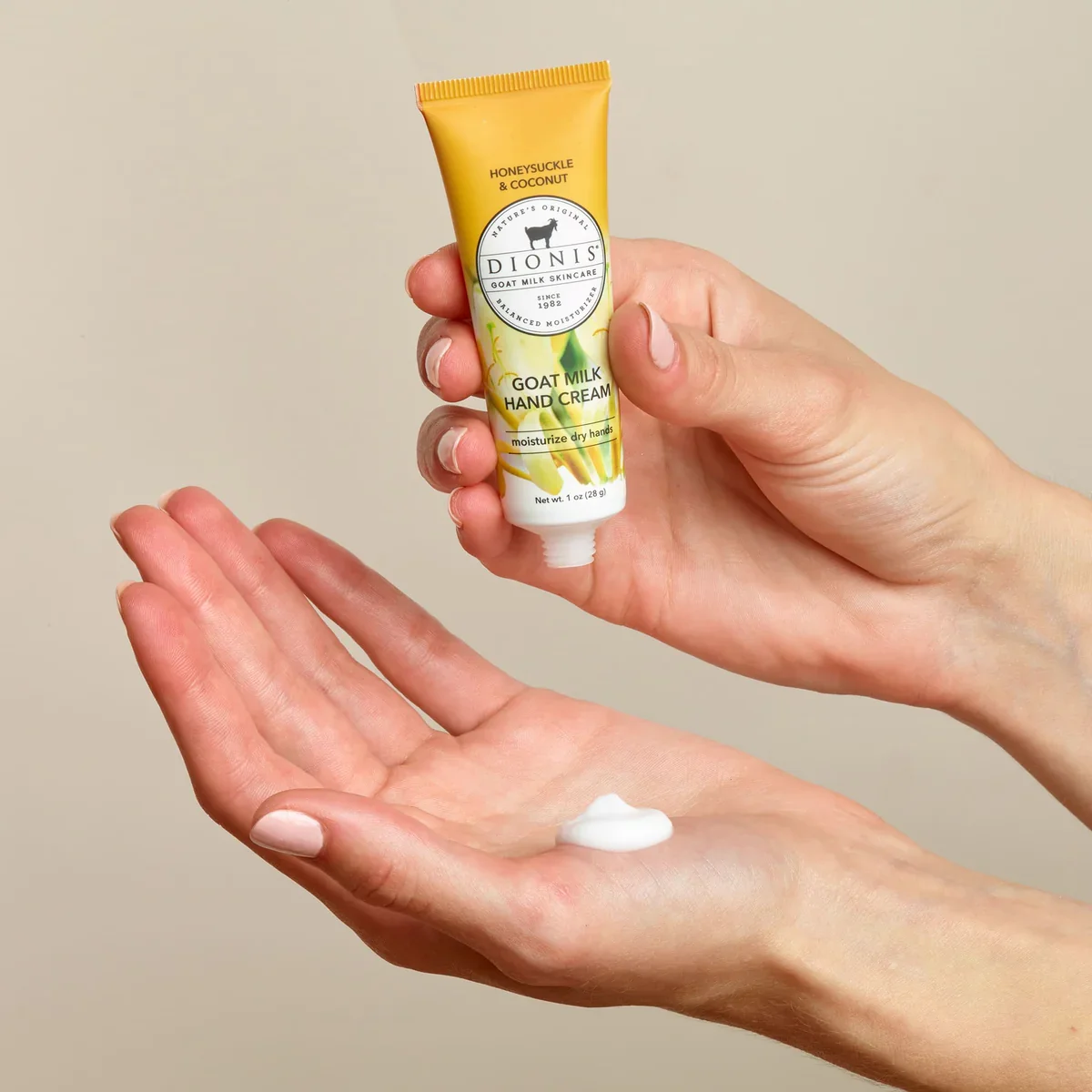 Honeysuckle & Coconut Goat Milk Hand Cream by Dionis