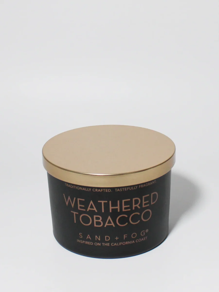 Weathered Tobacco Candle by Sand + Fog