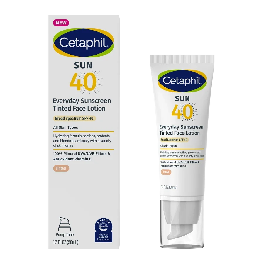 Everyday Sunscreen Tinted Face Lotion SPF 40 by Cetaphil