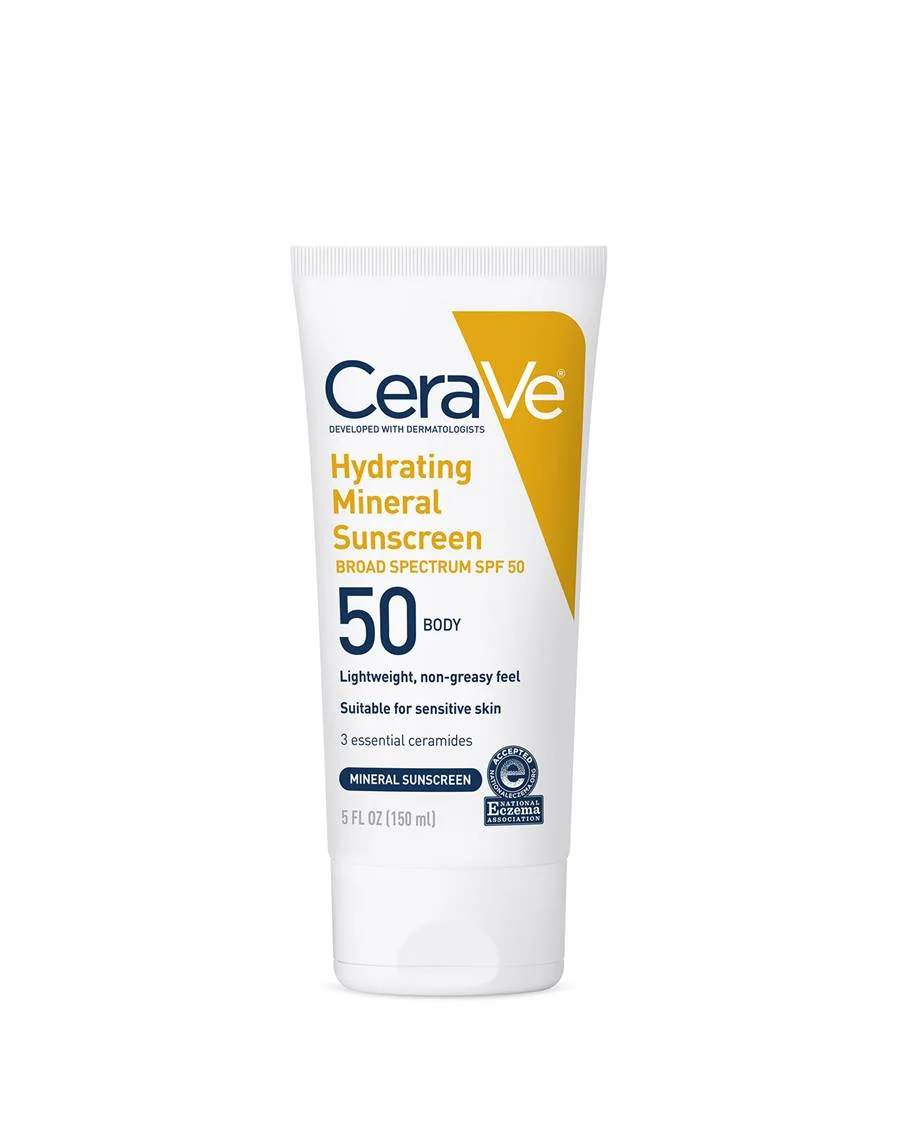 Hydrating Mineral Sunscreen SPF 50 Body Lotion by CeraVe