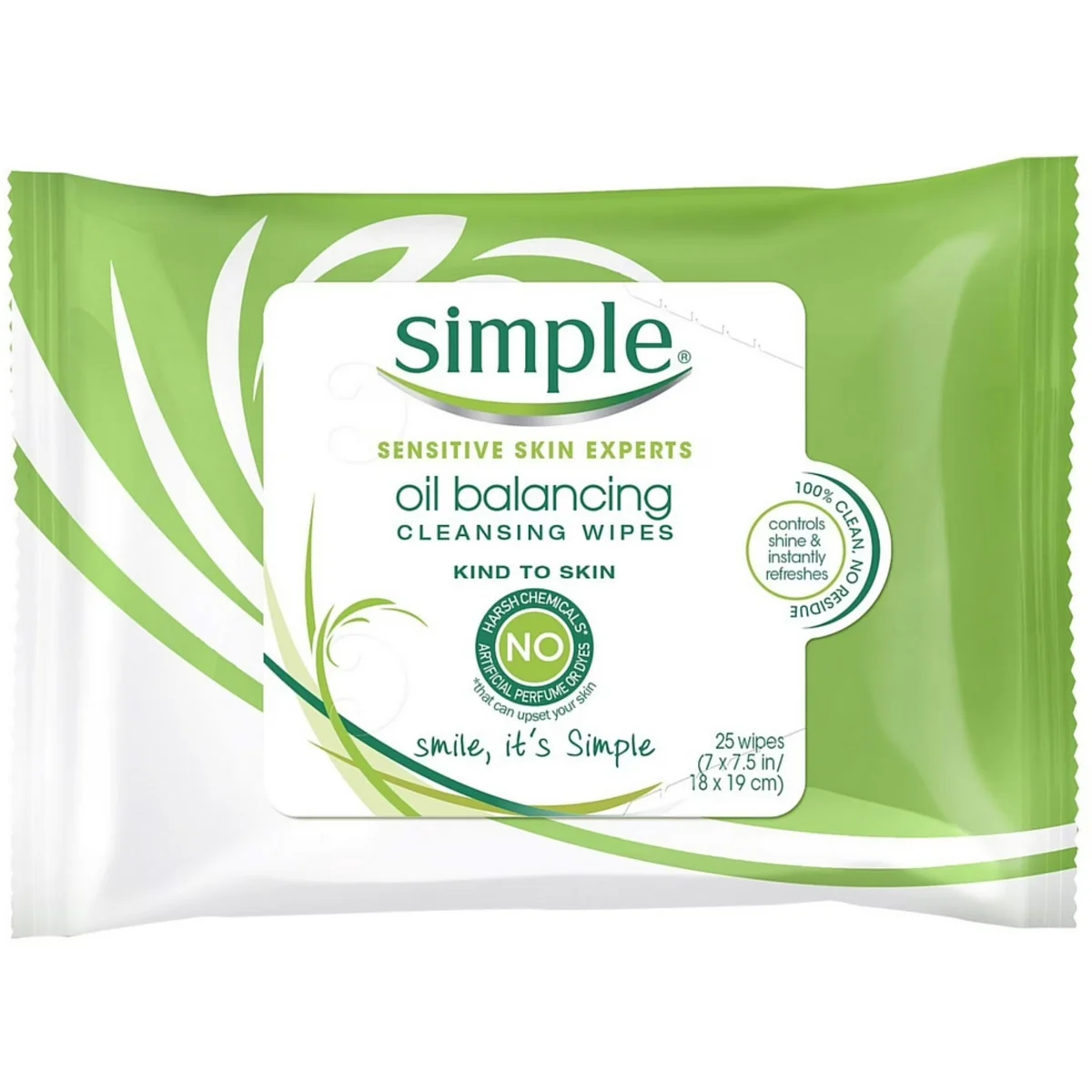 Kind To Skin Oil Balancing Cleansing Wipes by Simple