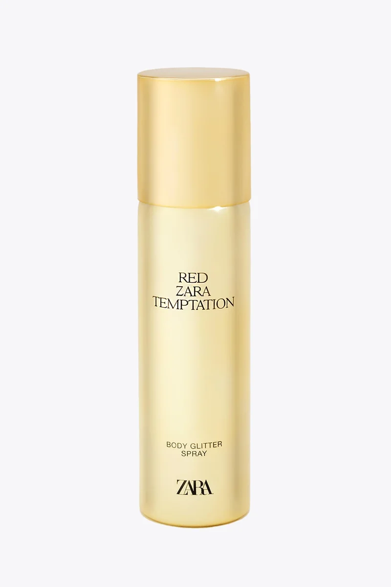 Red Zara Temptation Body Glitter Spray by Zara
