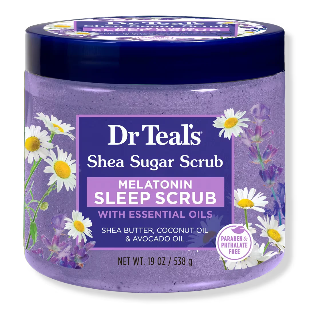 Shea Sugar Body Scrub with Melatonin, Lavender and Chamomile Essential Oils by Dr Teal's