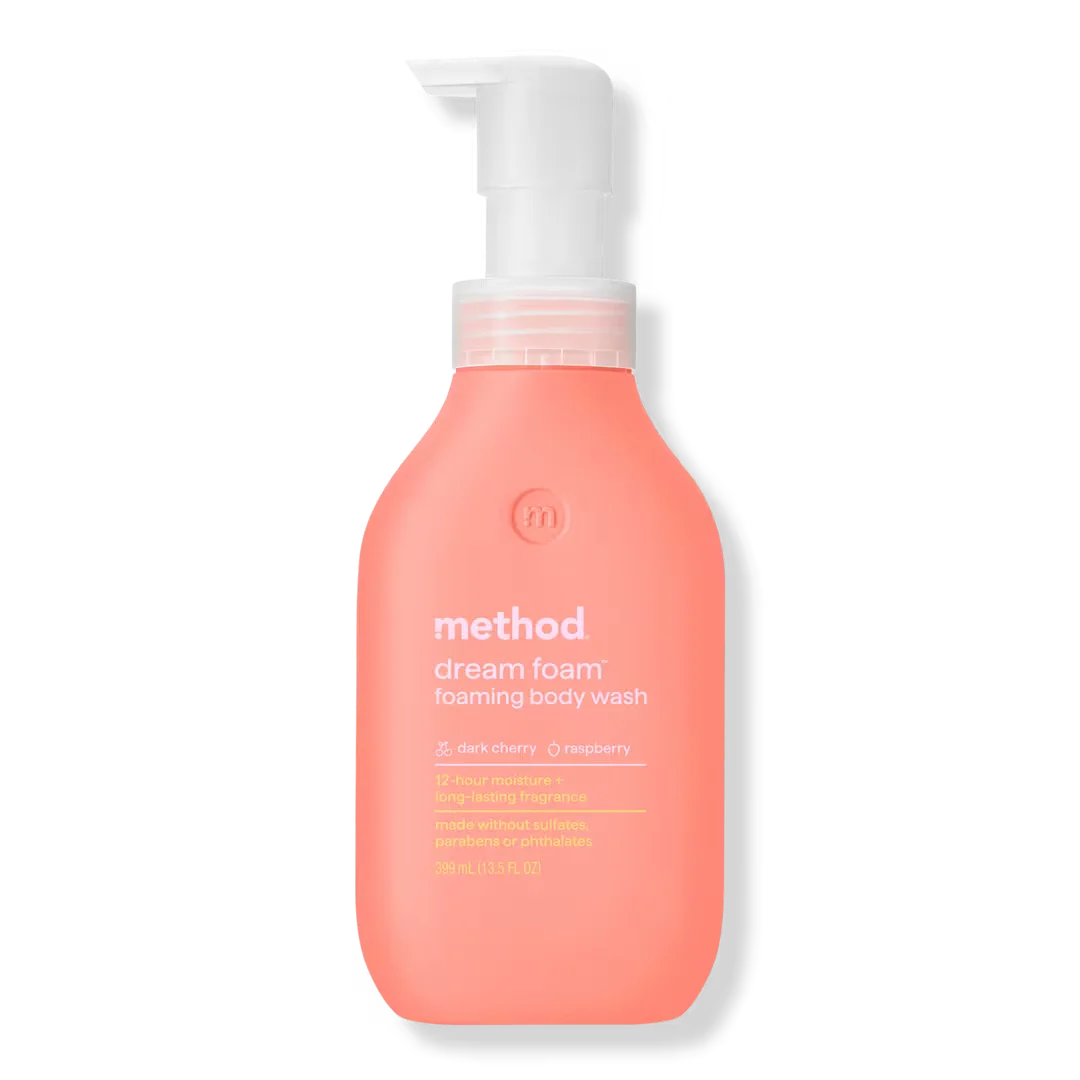 Dark Cherry & Raspberry Dream Foam Foaming Body Wash by method