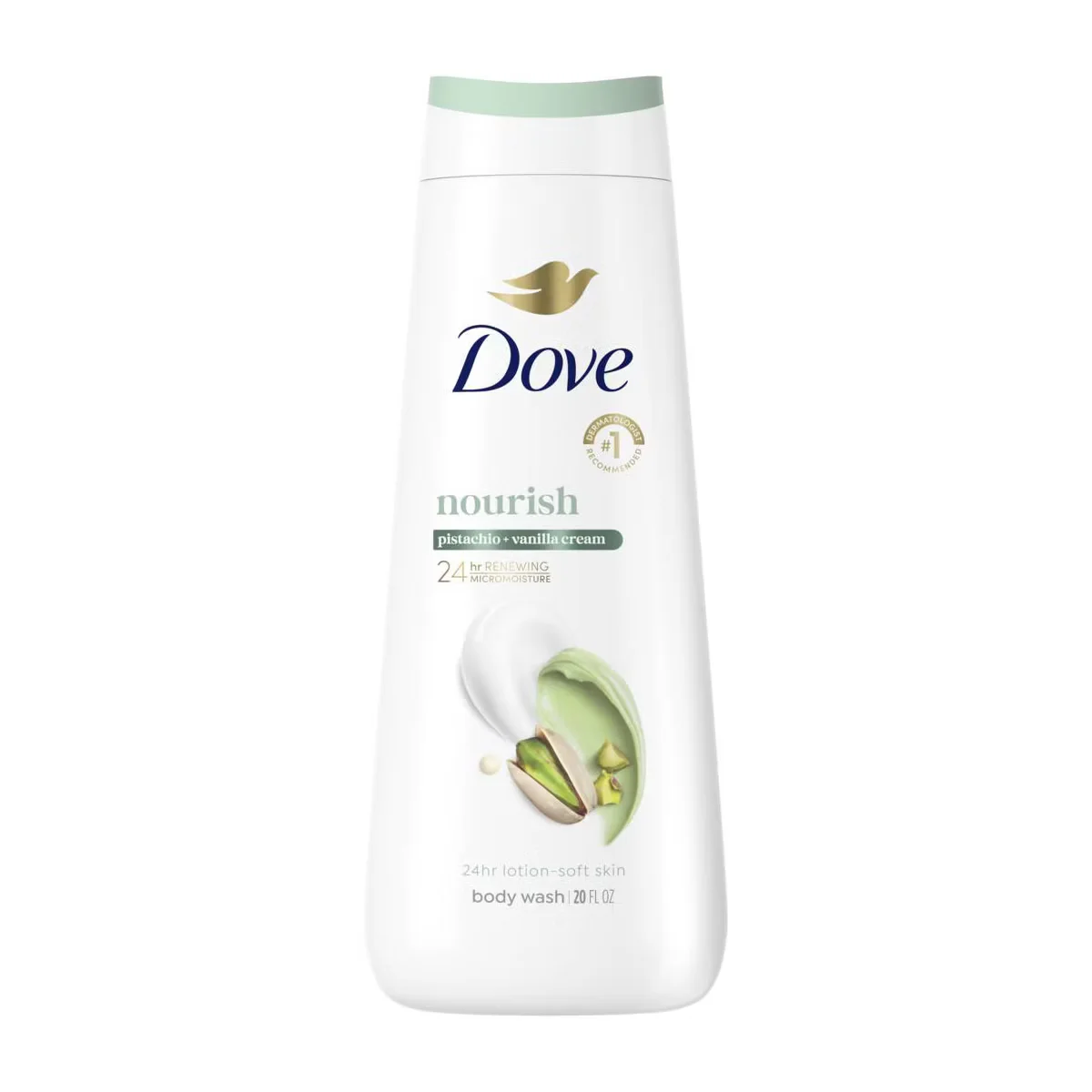 Nourish Pistachio + Vanilla Cream Body Wash by Dove