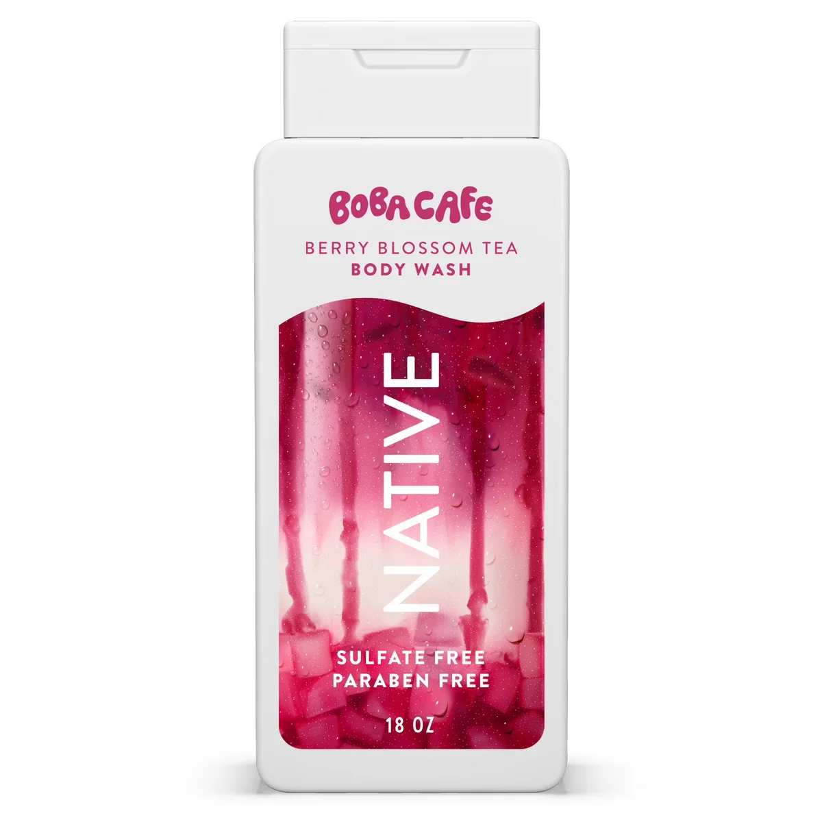 Boba Cafe Berry Blossom Tea Body Wash by Native