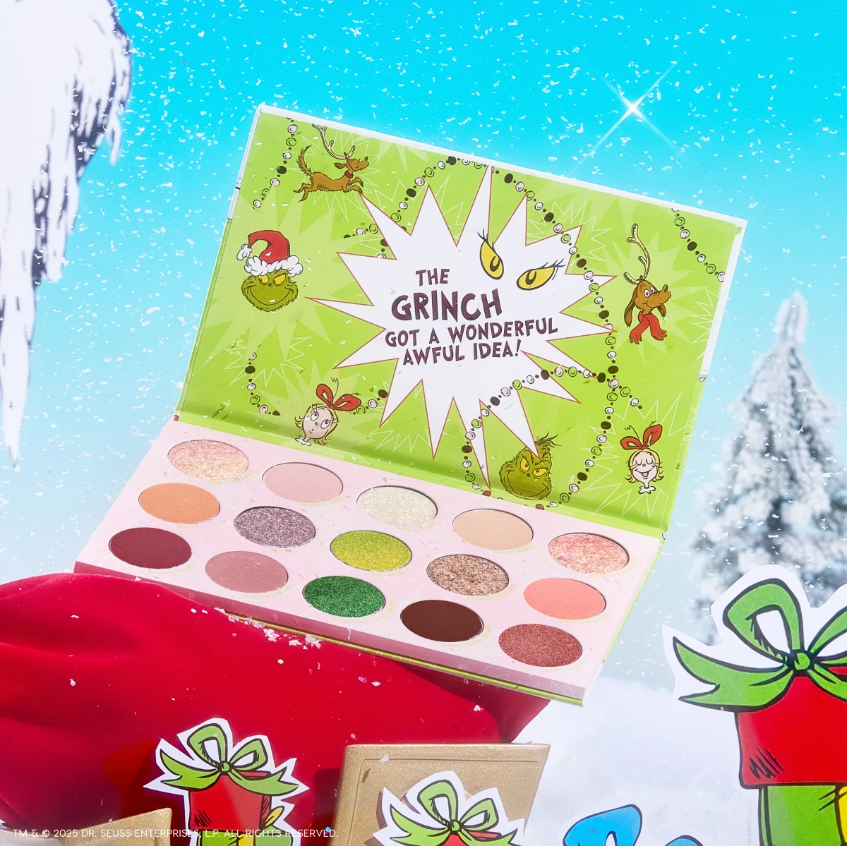 How the Grinch Stole Christmas Eyeshadow Palette by ColourPop
