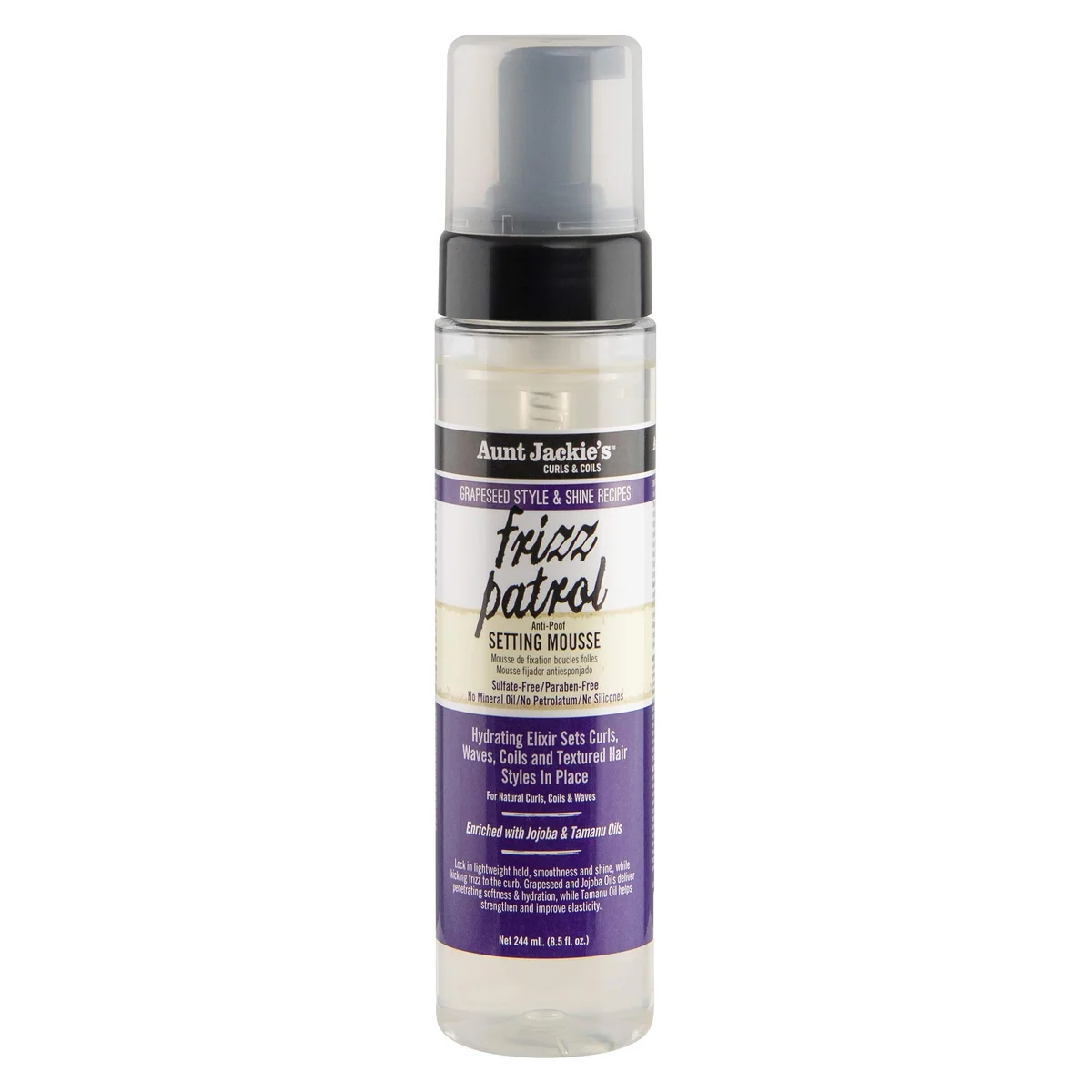 Frizz Patrol Anti-Poof Setting Mousse by Aunt Jackie's