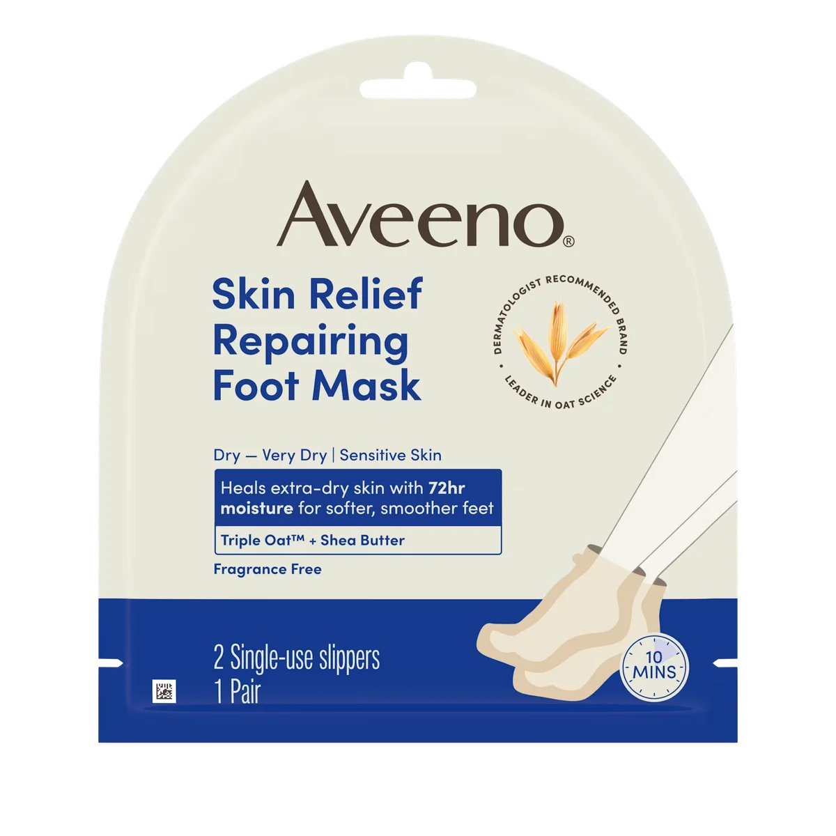 Skin Relief Repairing Foot Mask by Aveeno