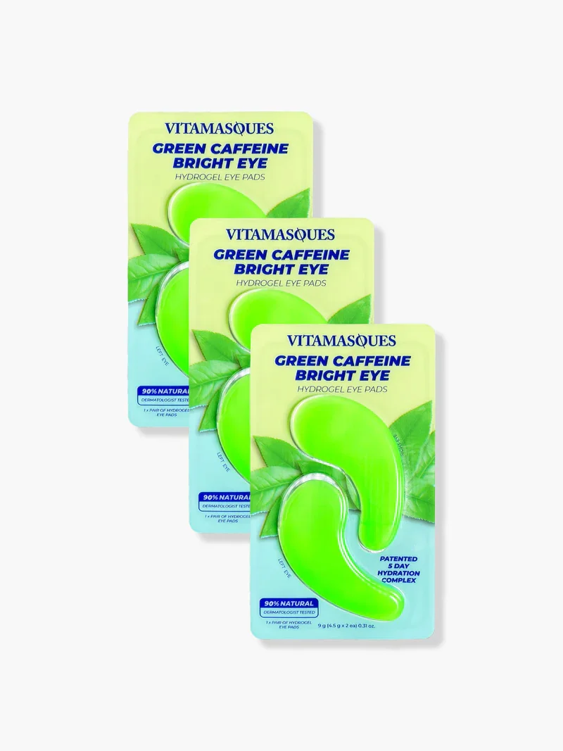 Bright Eye Green Caffeine Eye Pads by Vitamasques